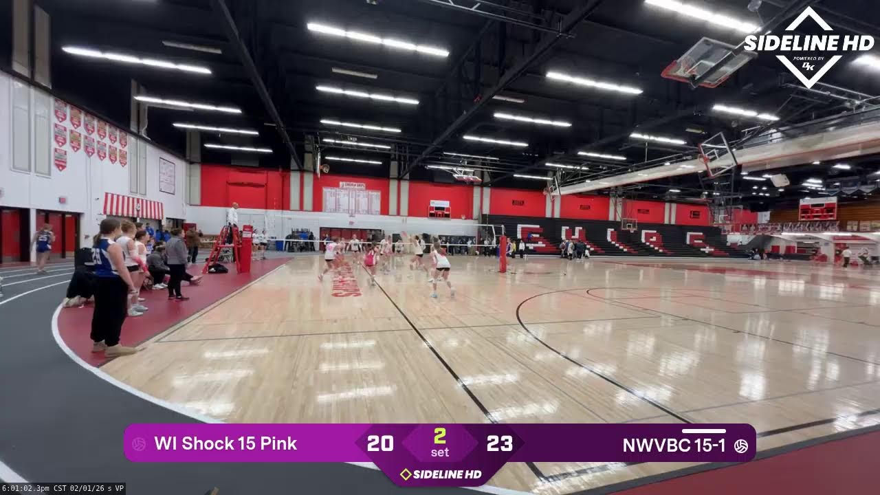 WI Shock 15 Pink @ NWVBC 15-1 (2026.02.01)