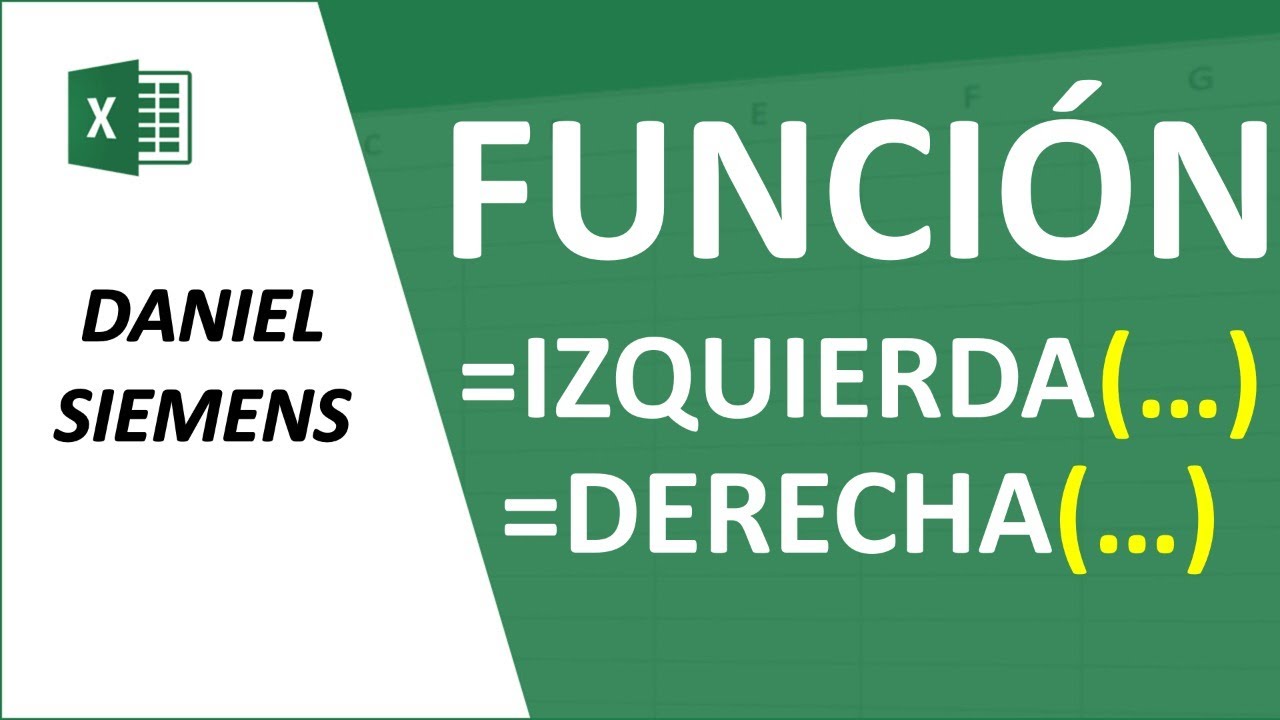 Aplicando las funciones Izquierda y Derecha