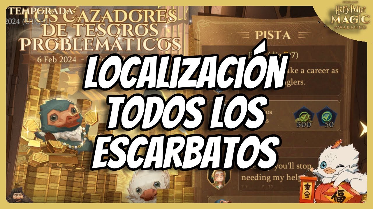 Localización de todos los ESCARBATOS  ⚡️  Harry Potter Magic Awakened