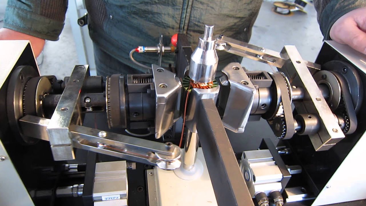 double flyer Semi-auto Rotor Wire Winder Machine