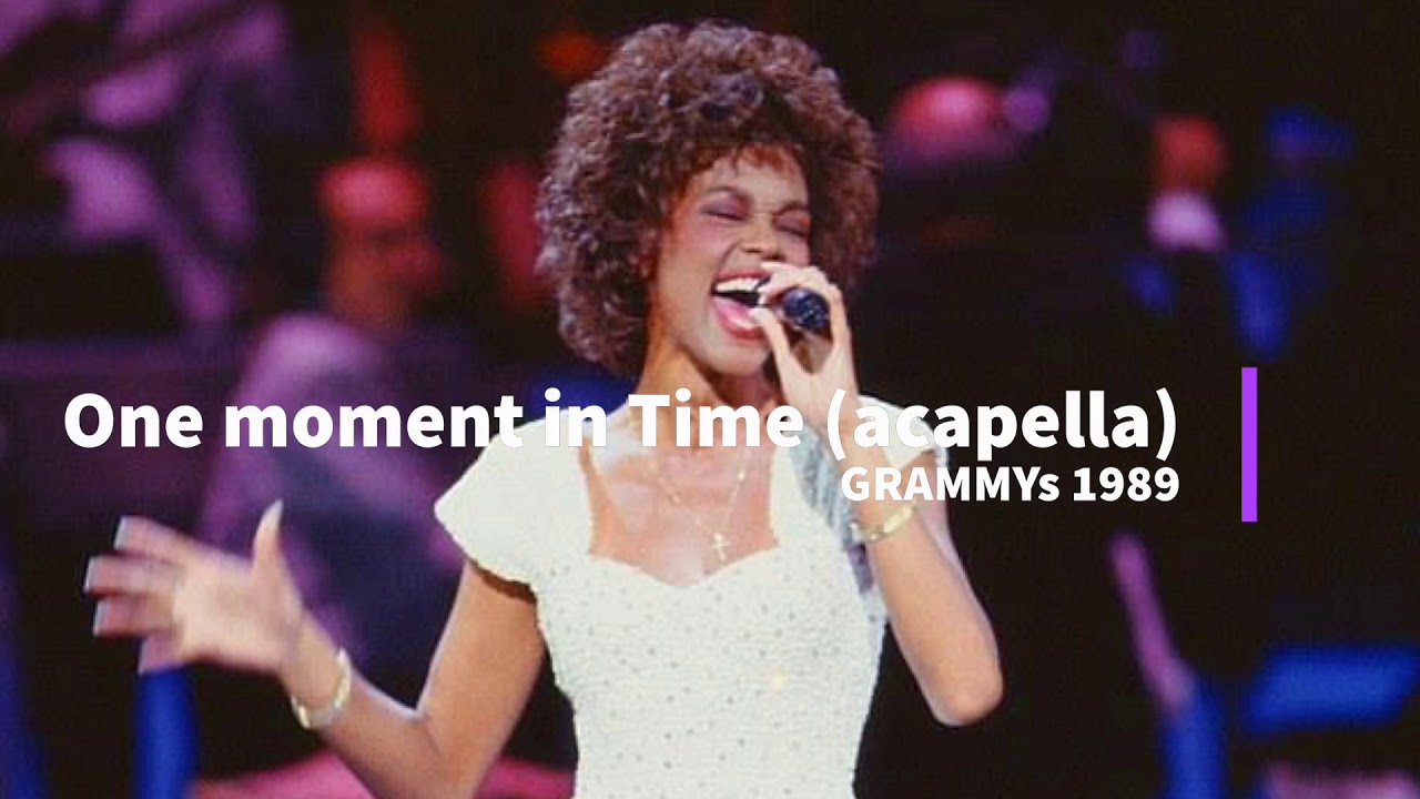 One Moment in Time live at The GRAMMYs 1989 (acapella) || Whitney Houston Acapella