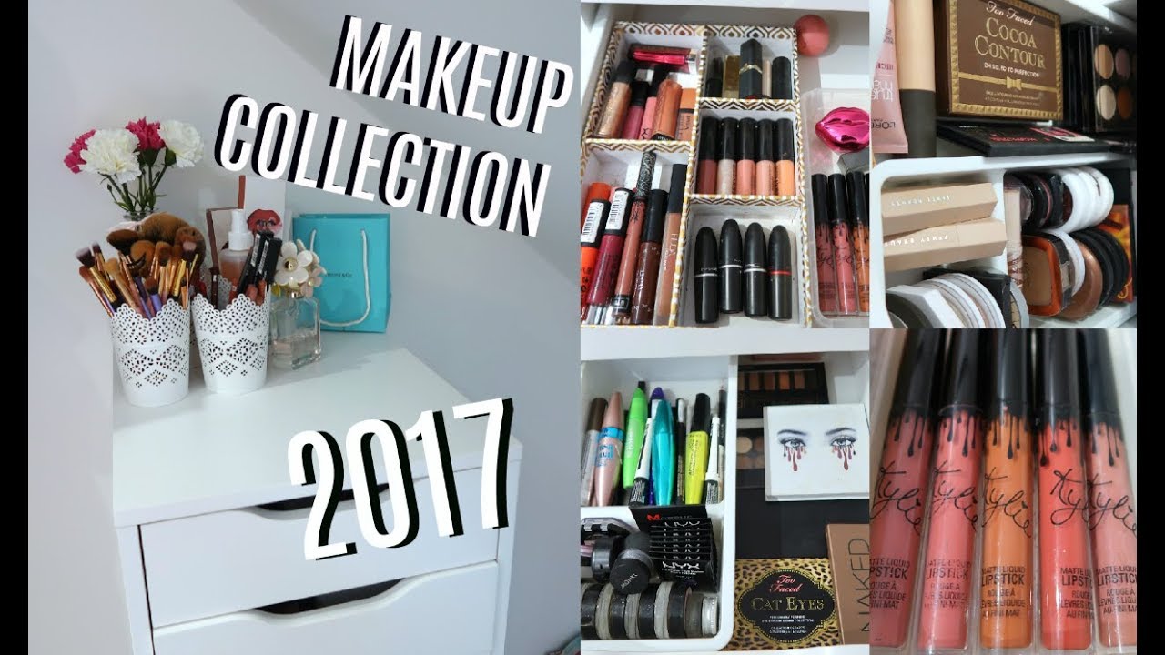 17 YEAR OLD’S MAKEUP COLLECTION + STORAGE 2017💋 Kim Mann
