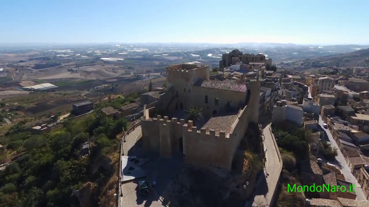 Il Castello di Naro e il territorio ripreso dal drone  - by VivereNaro.it - MondoNaro it