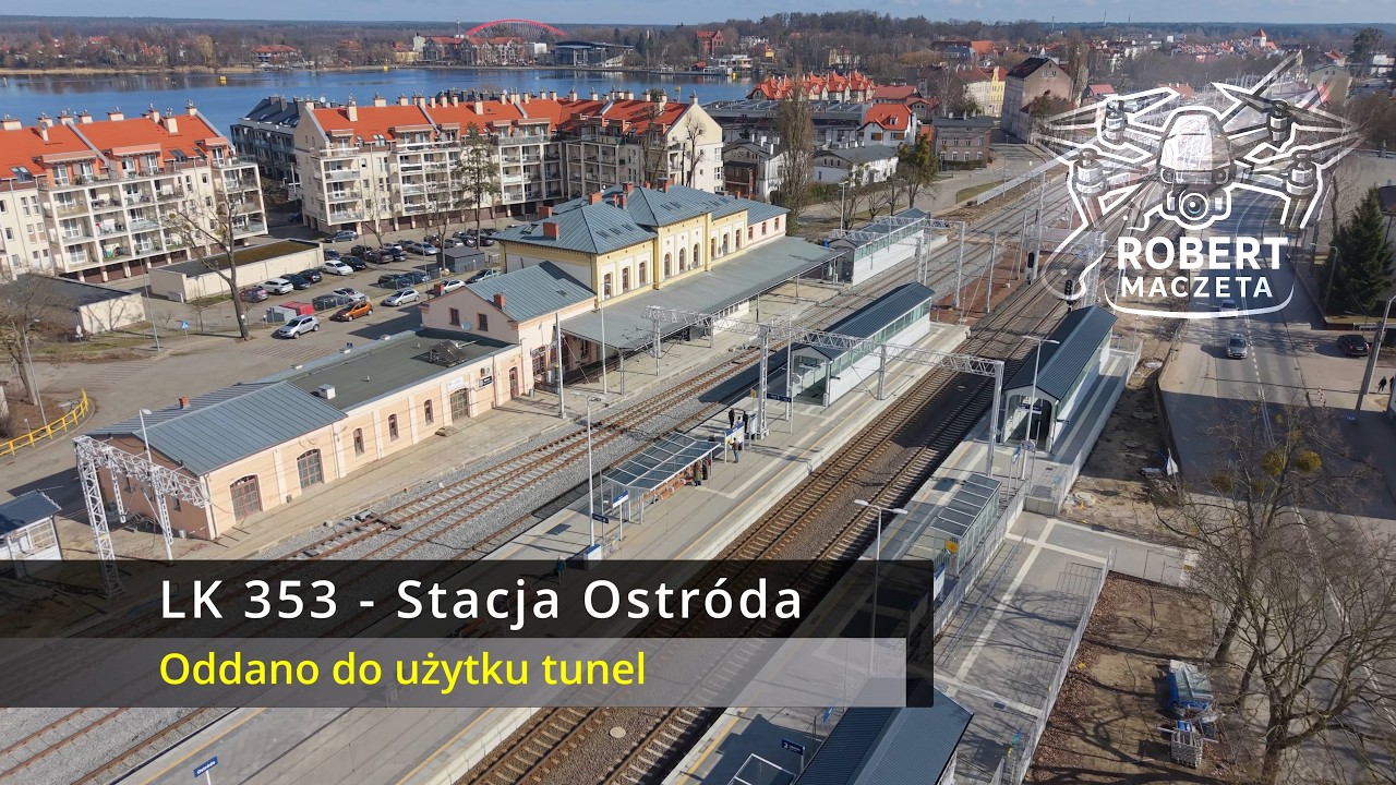 Ostr&oacute;da - LK 353 Działa już tunel, przegląd po zimie | 21.03.2026 | Widok z drona 4K
