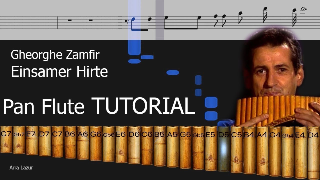 Gheorghe Zamfir - Einsamer Hirte (Pan Flute TUTORIAL)