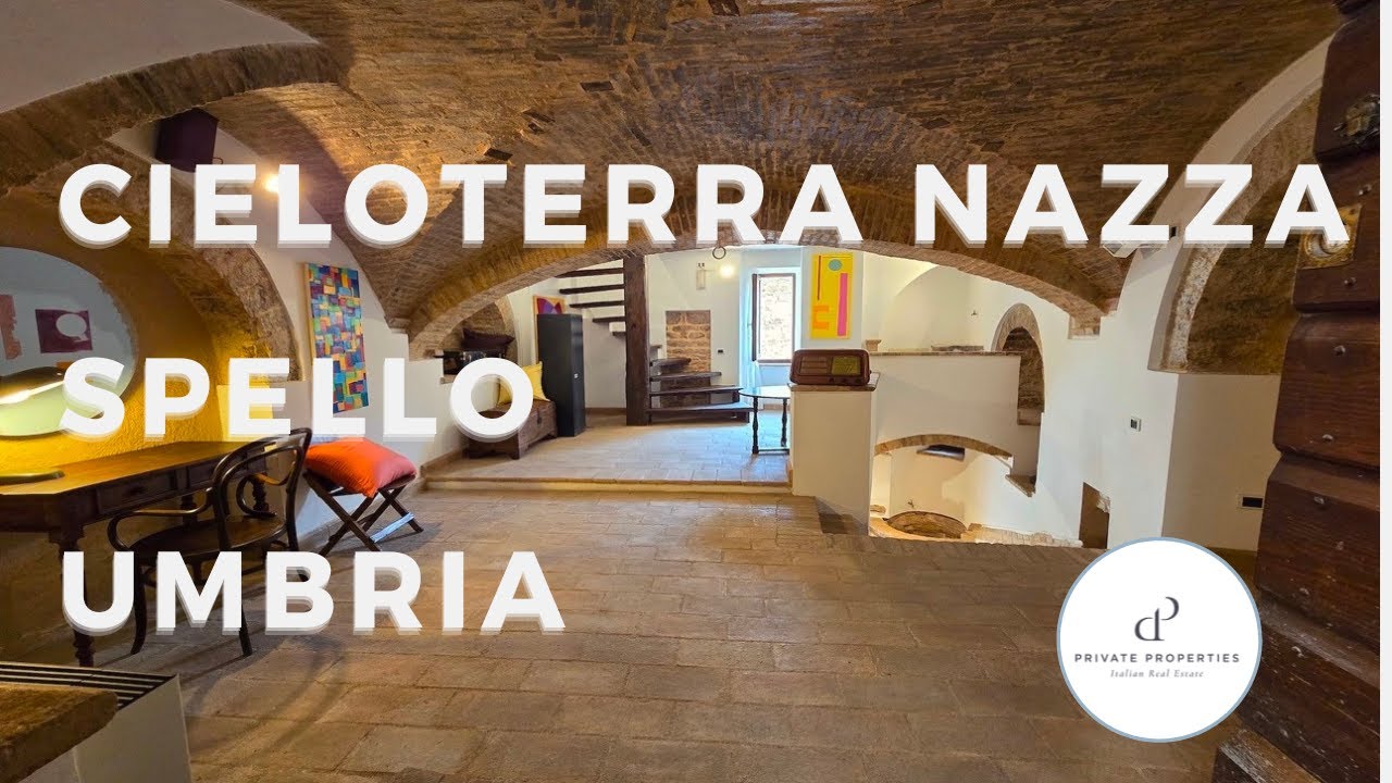 Nicely Restored Townhouse for sale in the heart of Spello, Umbria