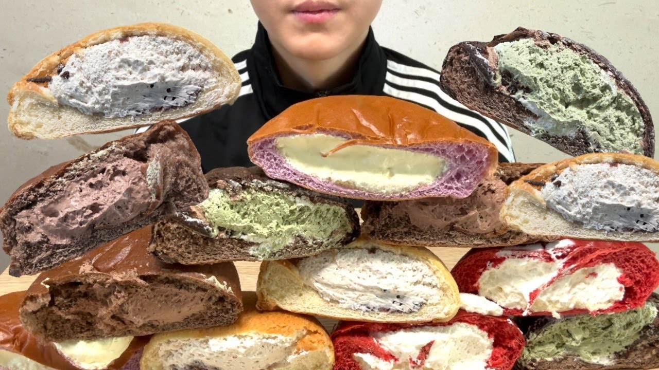 SUB) 달콤한 크림 가득 연세우유 크림빵 먹방과 빵해장!! CREAM BUNS BREAD CONVENIENCE STORE CREAM BREAD MUKBANG EATING SHOW