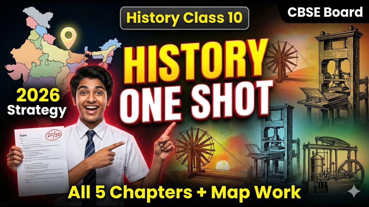 History ONE SHOT CBSE Class 10  All 5 Chapters Map Work  2026 Board Exam Strategy