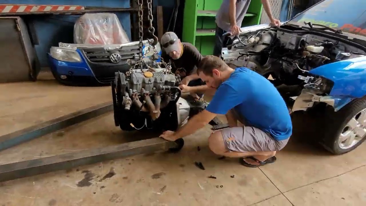 adaptação motor omega 2.2 no gol com tração traseira Ep 3
