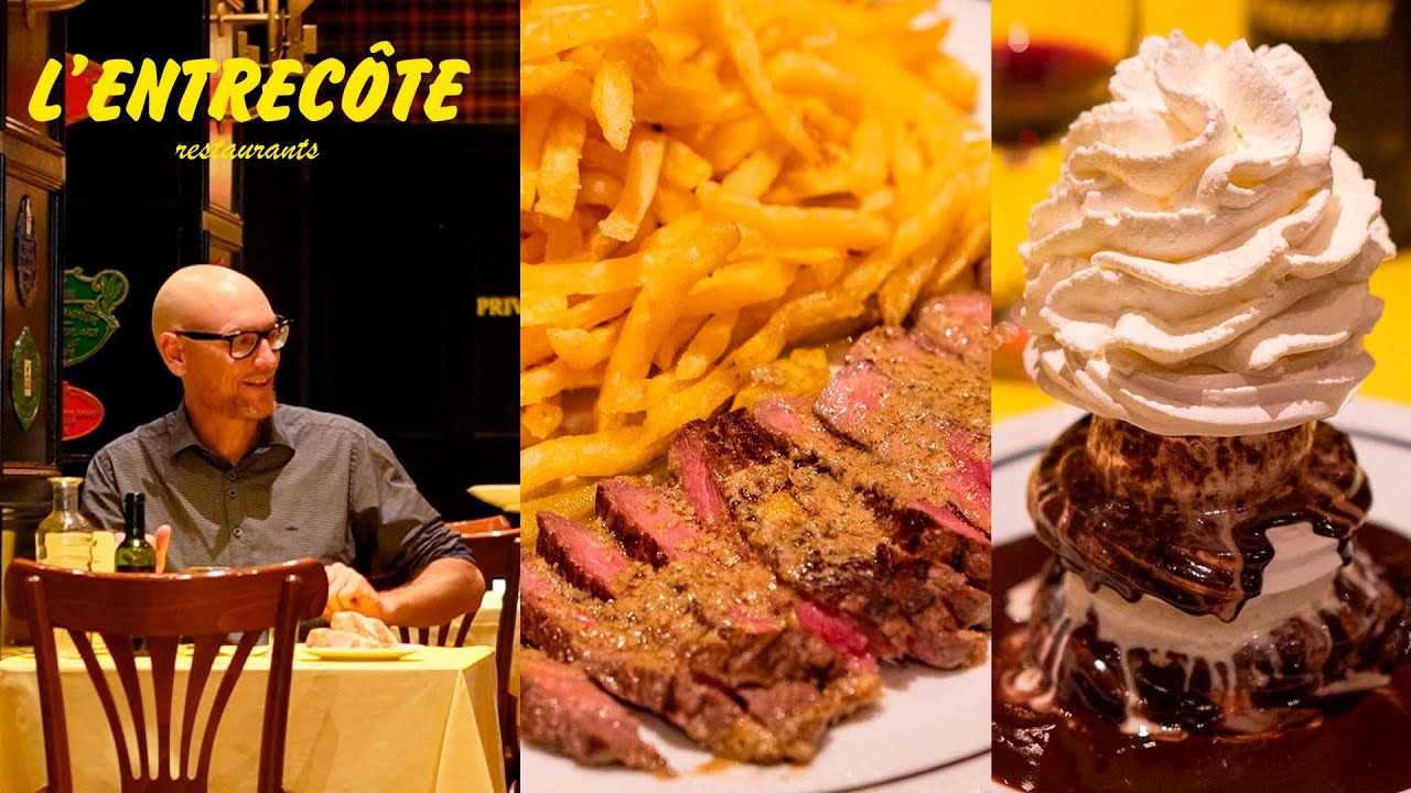 Restaurante L’Entrecôte Barcelona, un solo menú desde 1959