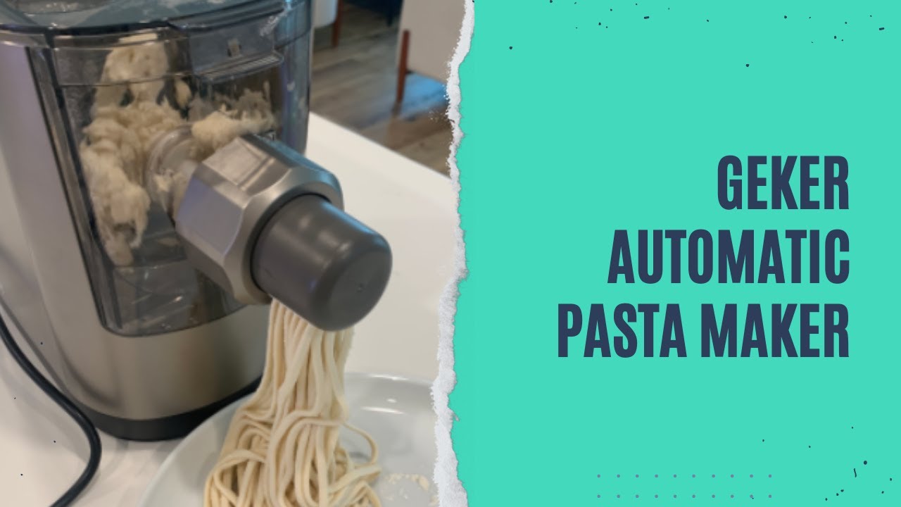 GEKER Electric Automatic Pasta Maker Machine Review, Manual | GEKER Pasta Maker Machine