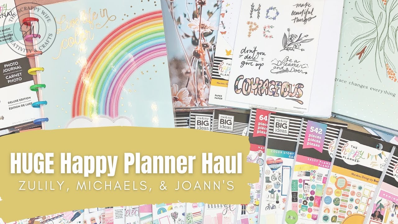 HUGE Happy Planner Haul! || Amazing Deals at Zulily, Michaels, & Joann's