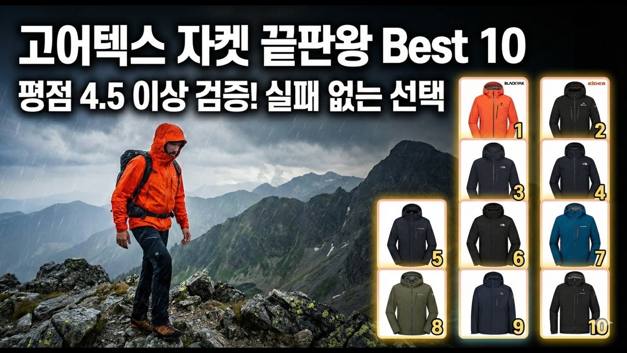 고어텍스 자켓 추천 TOP 10 (평점 4.5 이상 검증된 모델만 정리)