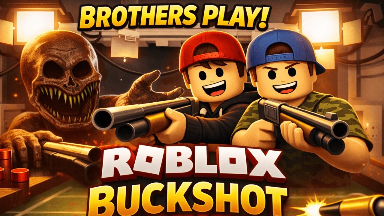 Brother vs Brother in Roblox Buckshot Mayhem…