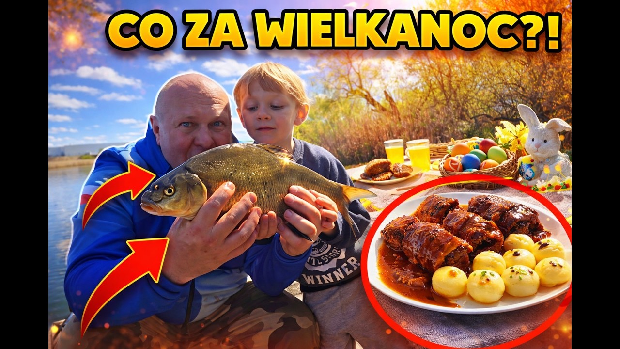 Wielkanoc nad wodą! 🐟 Złowiliśmy MASĘ ryb i zrobiliśmy śląski obiad!