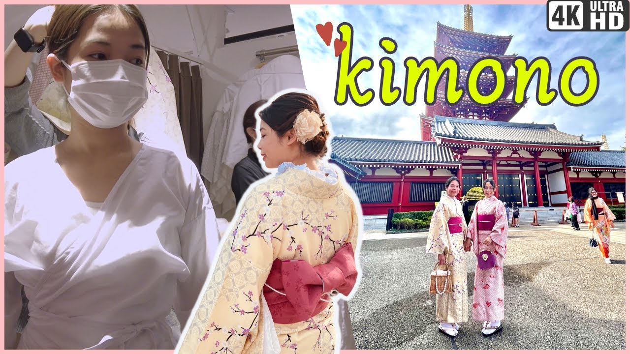 HOW TO wear a Japanese Kimono | Exploring with us