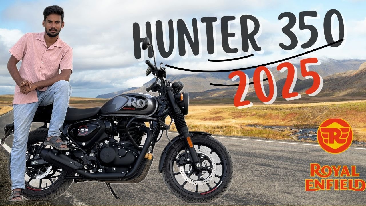 New Royal Enfield hunter350 2025 model Review  | #royalenfield #hunter350 #telugu #bike