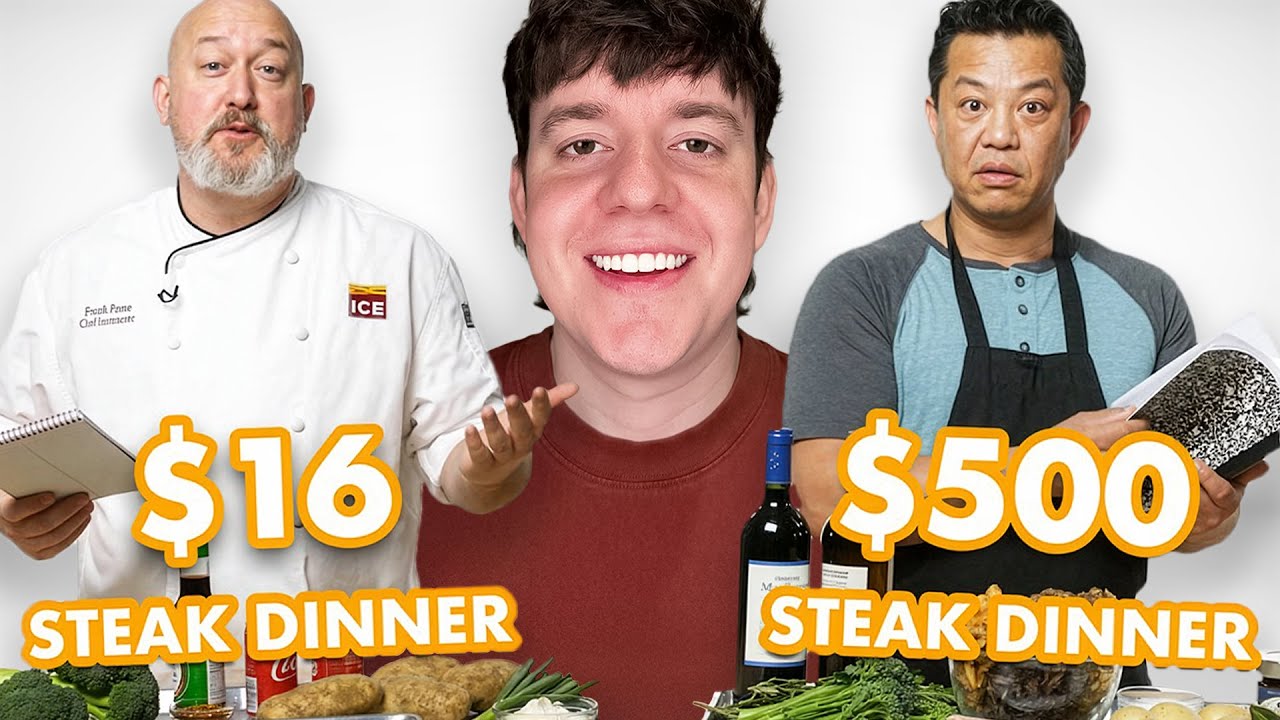 Pro Chef VS Home Cook - Steak Dinner Ingredients Swap!