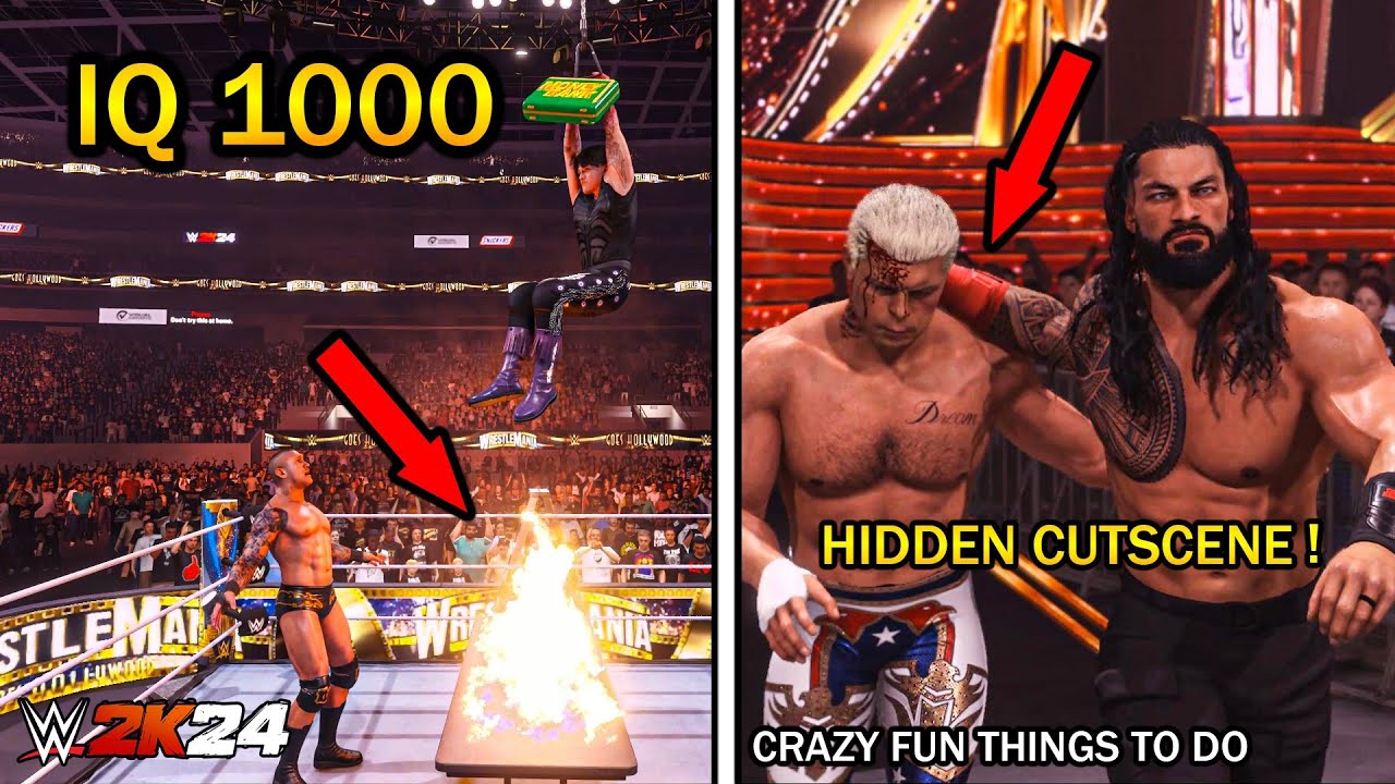 WWE 2K24 10 Crazy Fun Things To Do When You're Bored