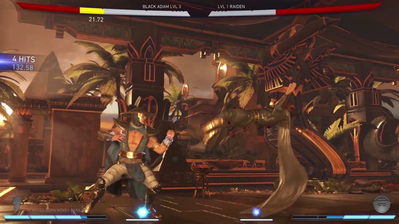 Injustice 2 Black Adam vs Raiden