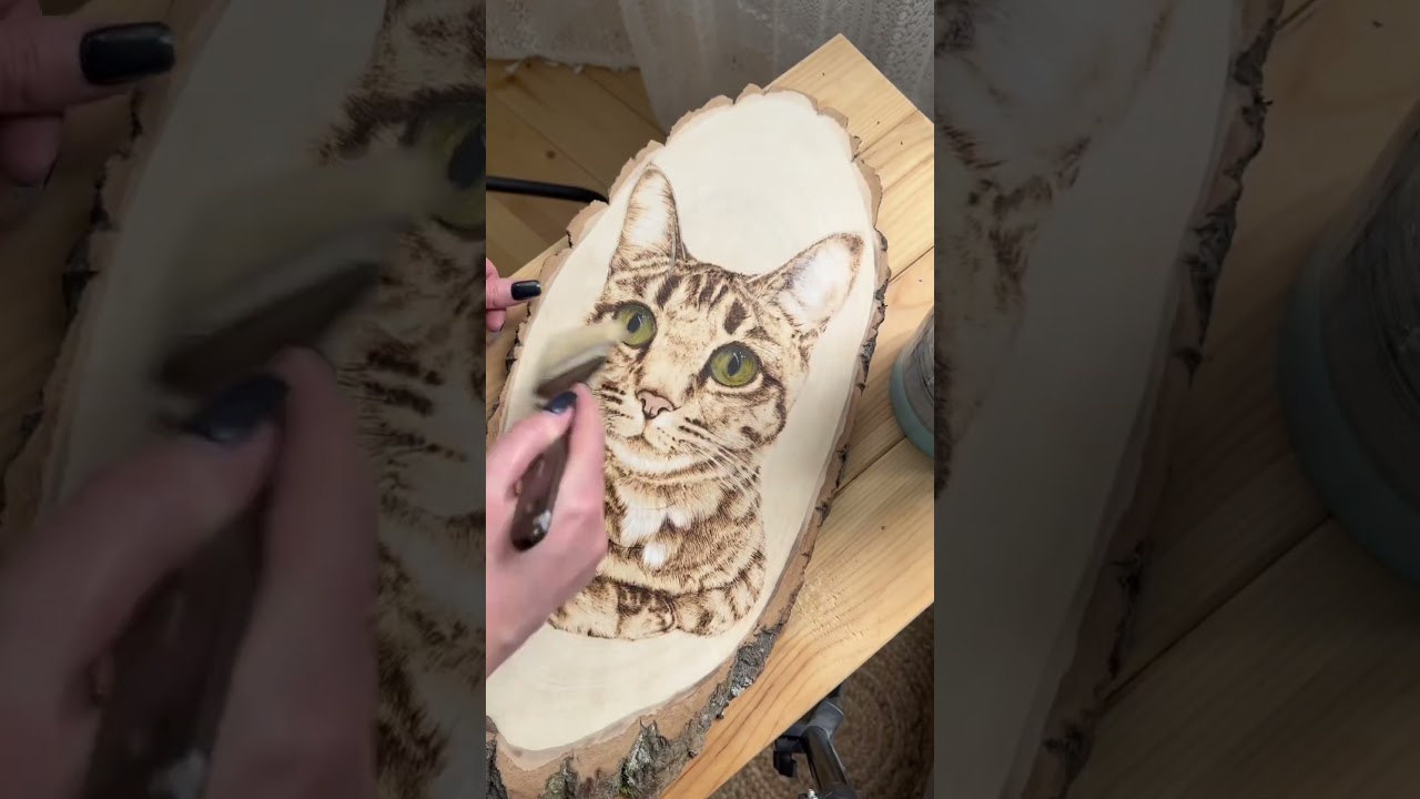 Ручное выжигание. Выжигание по дереву #woodburning #выжигание #выжиганиеподереву #пирография