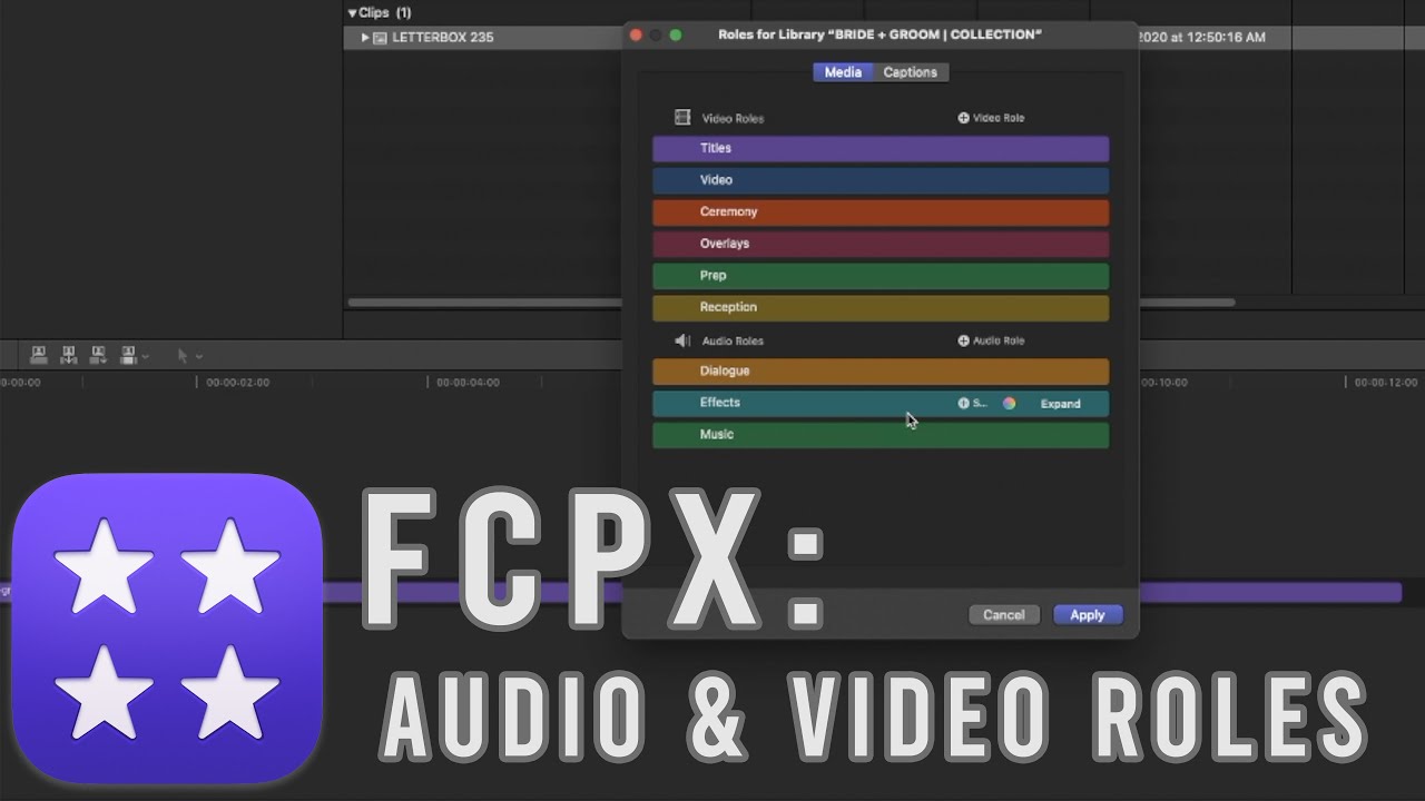 Final Cut Pro X Audio & Video Roles