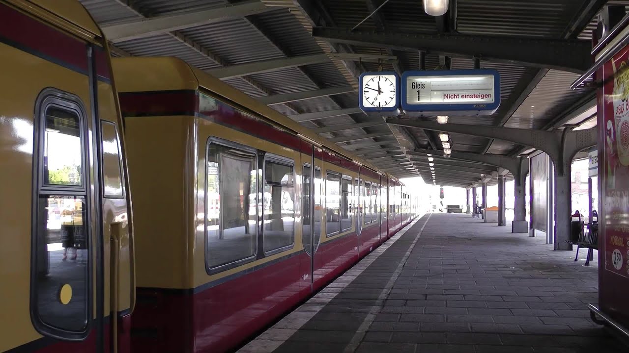 S-Bahn Berlin defekter BR481 12-Wagenzug im Bahnhof Warschauer Straße [1080p50]
