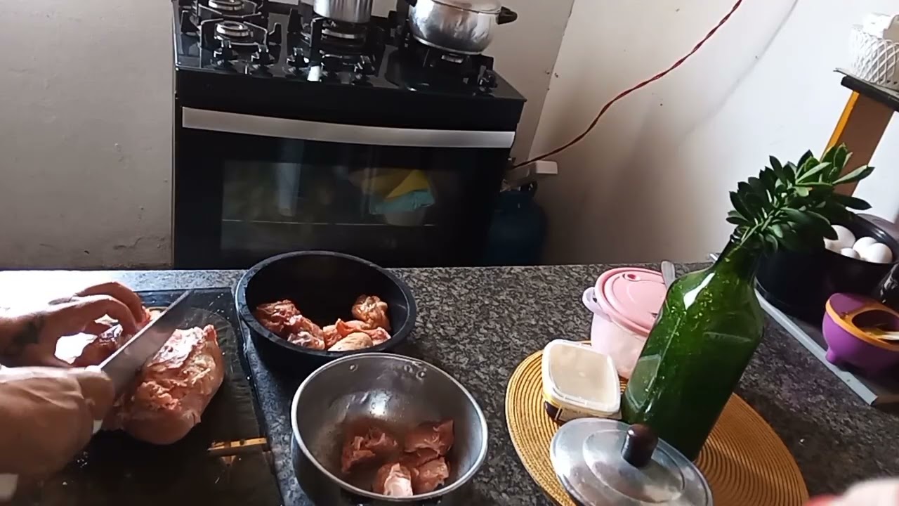 LAVANDO PRATO PREPARANDO FRANGO PARA O ALMOÇO😋☺️
