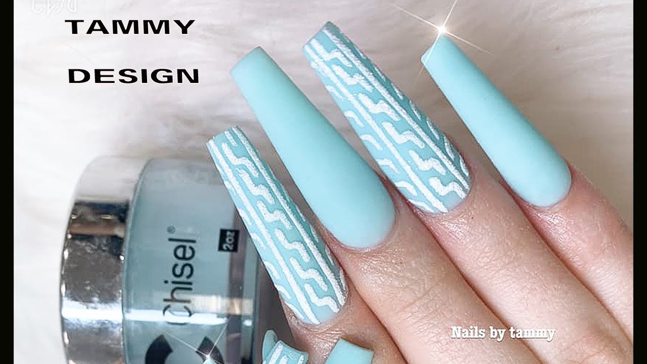 NAIL TAMMY | Nail Căn Bản - Dán Móng Thẳng - Đắp Bột Tới Design | New Nail Art 2020 |1108