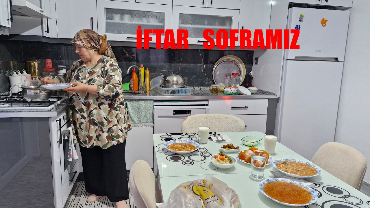 İFTAR MENÜMÜZDE NELER HAZIRLADIK VE HATİCE HANIMIN TELEFON SÜPRİZİ