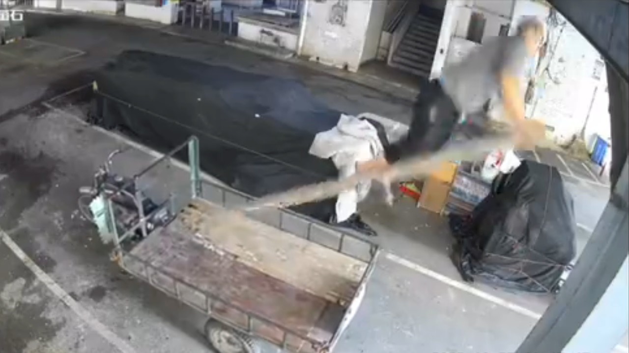 CLIMBING LADDER ACCIDENT
