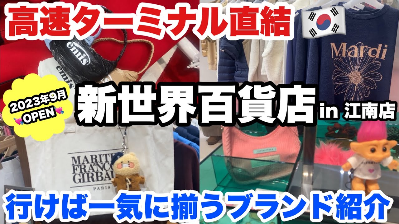 【vlog】韓国ブランド一気に揃う『新世界百貨店』🏬行ってきた！emis/Mardi/instantfank/MARITHE