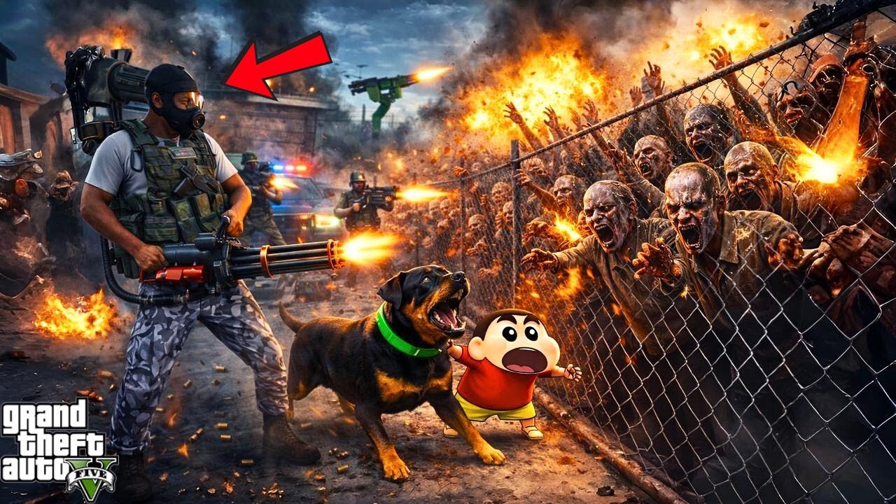 Franklin’s House Under Zombie Attack In GTA 5! | GTA 5 Bangla Gameplay