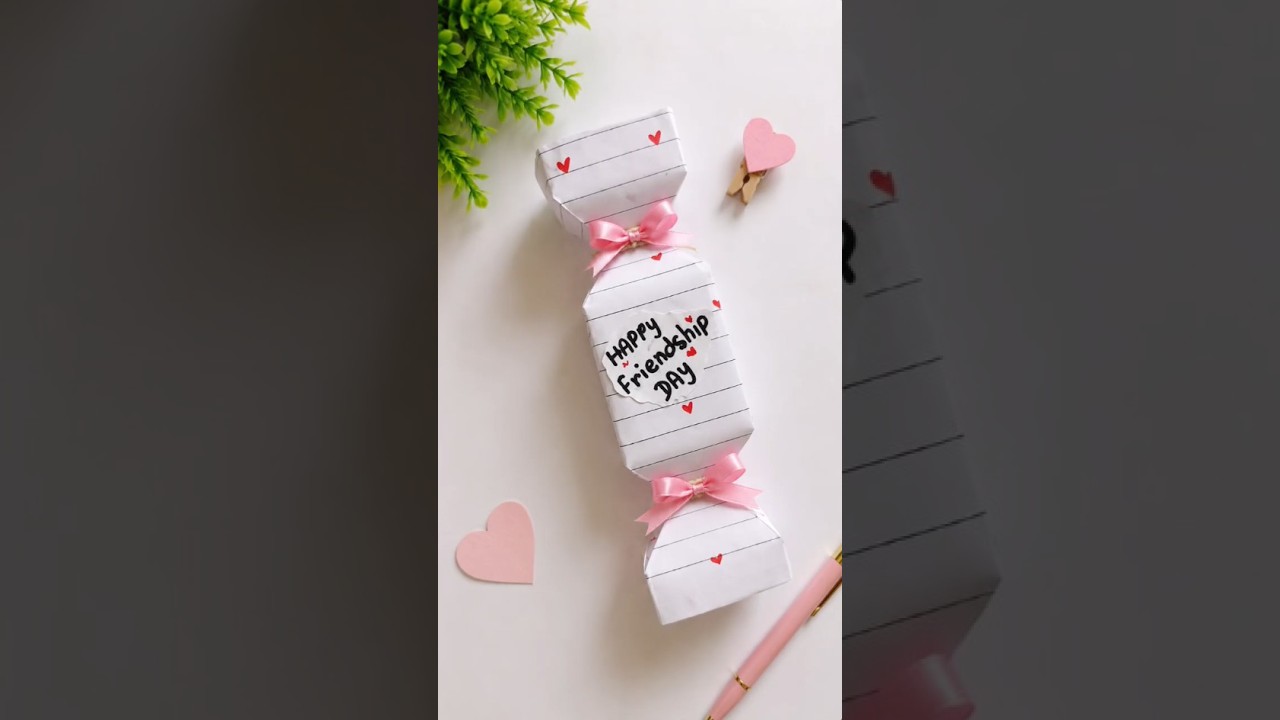 DIY Friendship Day Paper Candy Gift 🍬 | Easy Handmade Gift Idea for Best Friend