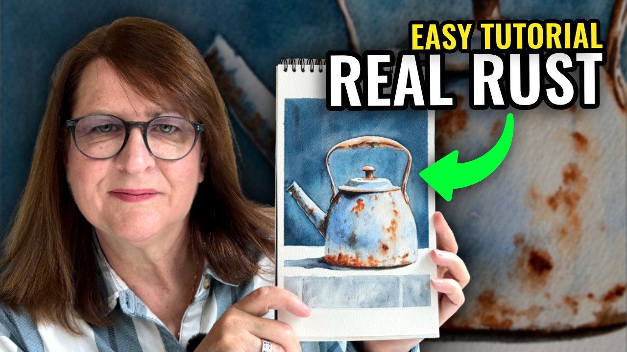 Watercolor Rust Always Looks Flat? Try This Easy Method