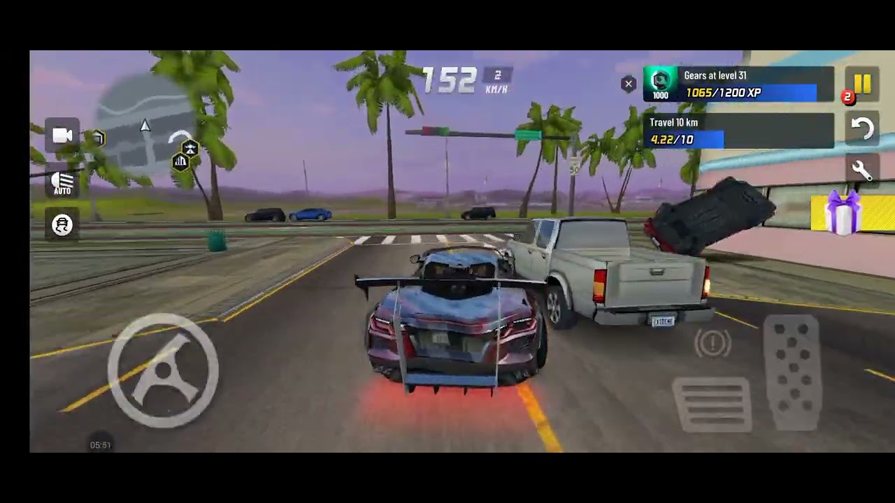 Playing Extreme car driving 3D Again