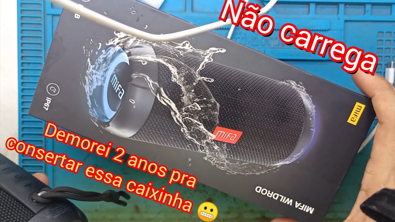 Caixa Mifa wildrod novinha n&atilde;o carrega acende o led vermelho mas n&atilde;o carrega liga normal e desliga