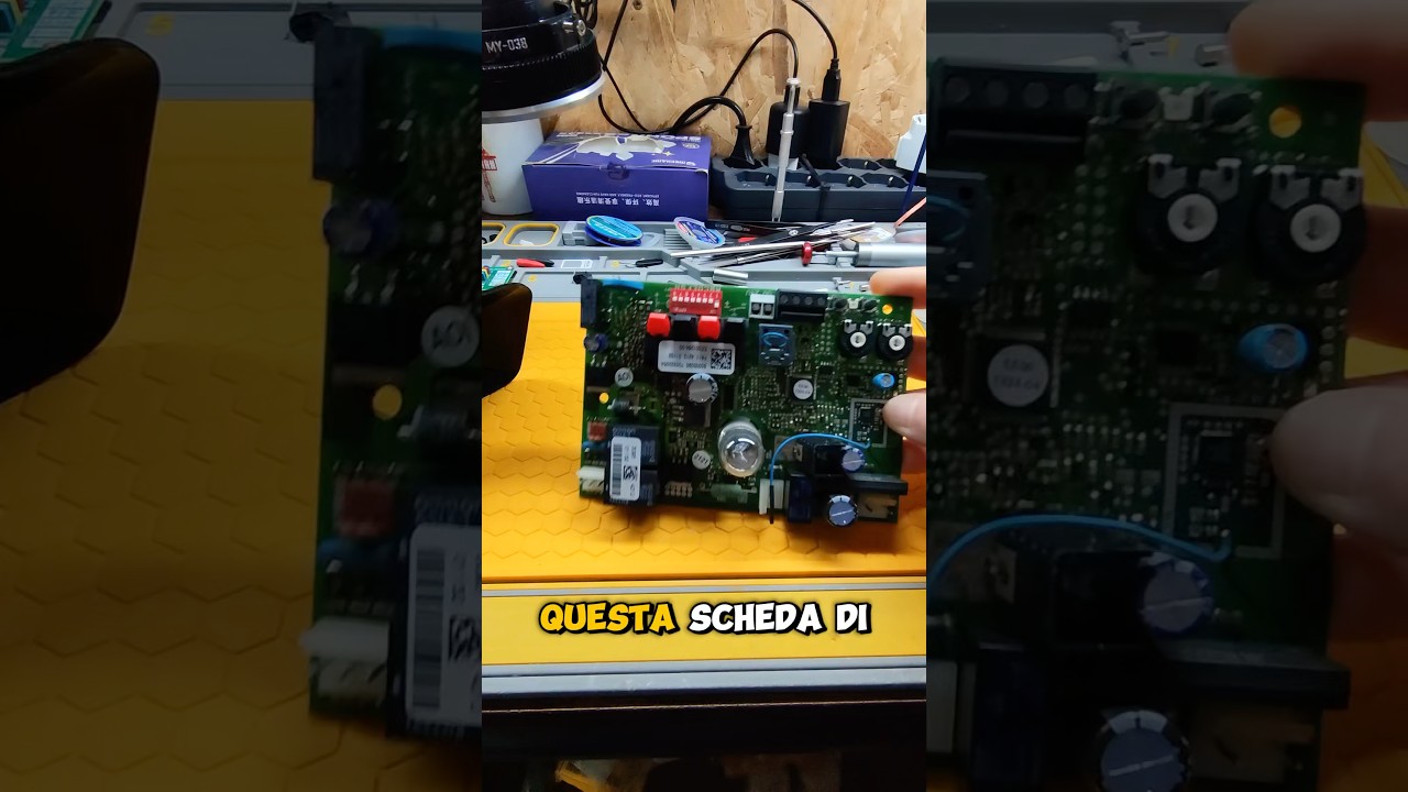 Riparazione scheda di cancello con anomalia strana #elettronica #laboratorio #repairing