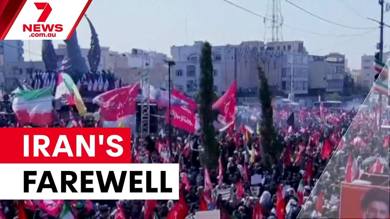 Миллионы собрались на похороны Хаменеи в Тегеране | 7NEWS