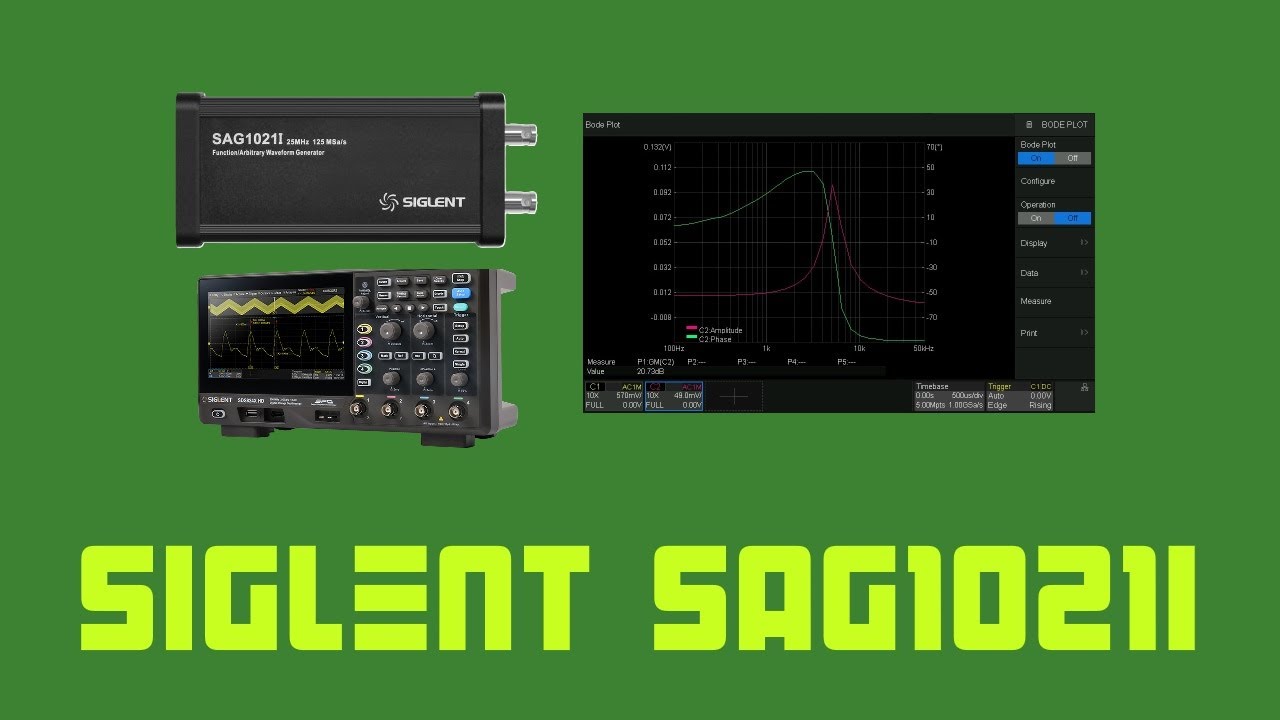 Cyrob : Présentation du générateur pour oscilloscope Siglent SAG1021i
