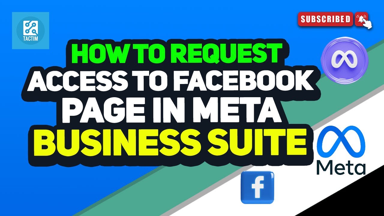 How To Request Access To Facebook Page In Meta Business Suite 2025