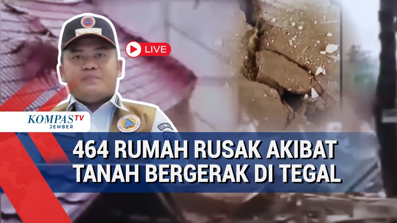 Ratusan Rumah Rusak Akibat Tanah Bergerak, Bupati Tegal Ungkap Data Terbaru