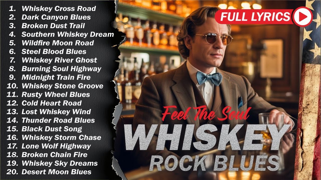 🎸 The Best of Whiskey Blues 🎶 Timeless Blues Rock Songs for Relax, Chill & Night Vibes
