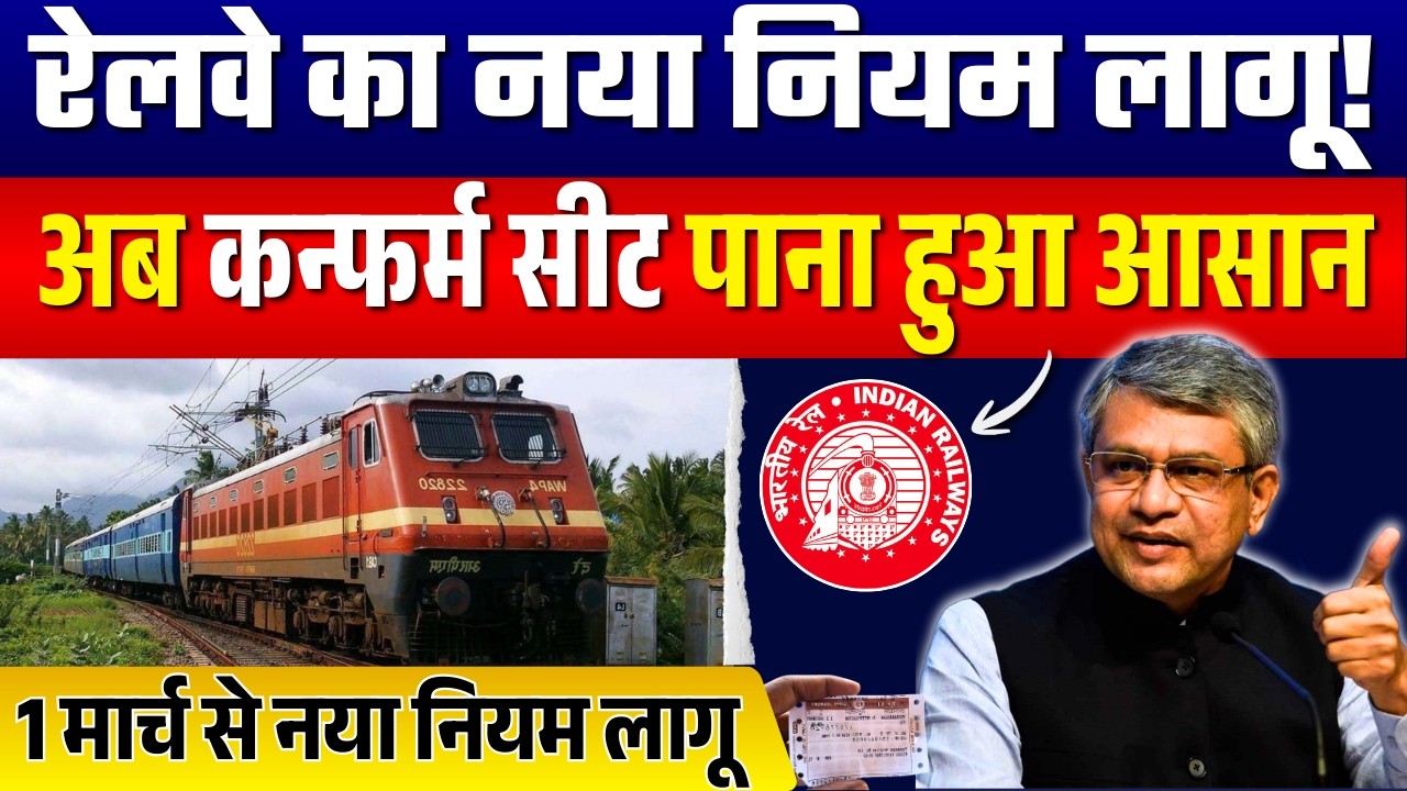 01 मार्च 2026 से Train Ticket Booking के नए नियम लागू | IRCTC Tatkal & Waiting Ticket Big Update