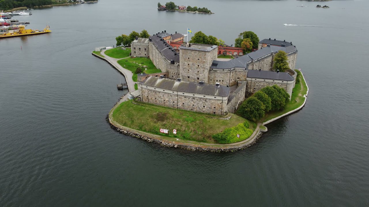 Vaxholm Citadel — Swedish Castle — Drone 4K — DJI Mini 2 