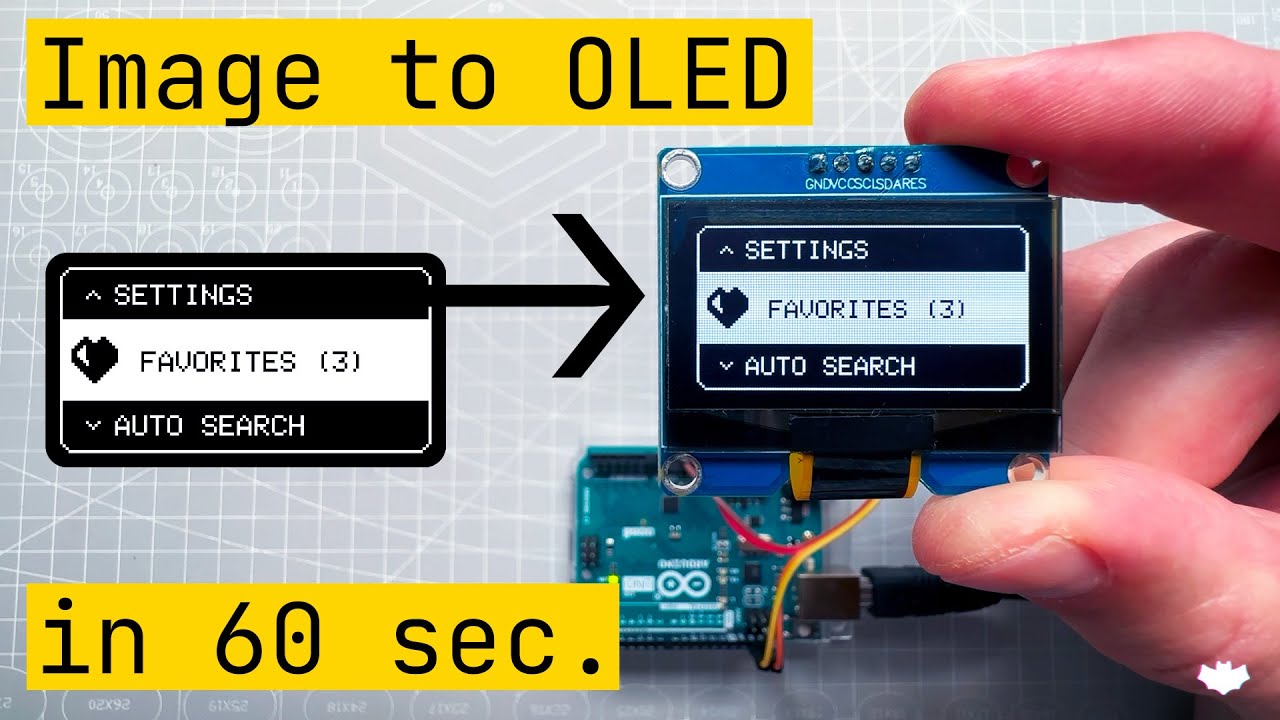 Image to OLED in 60 seconds?    (Arduino UNO, OLED SSD1306 IIC, u8g2)