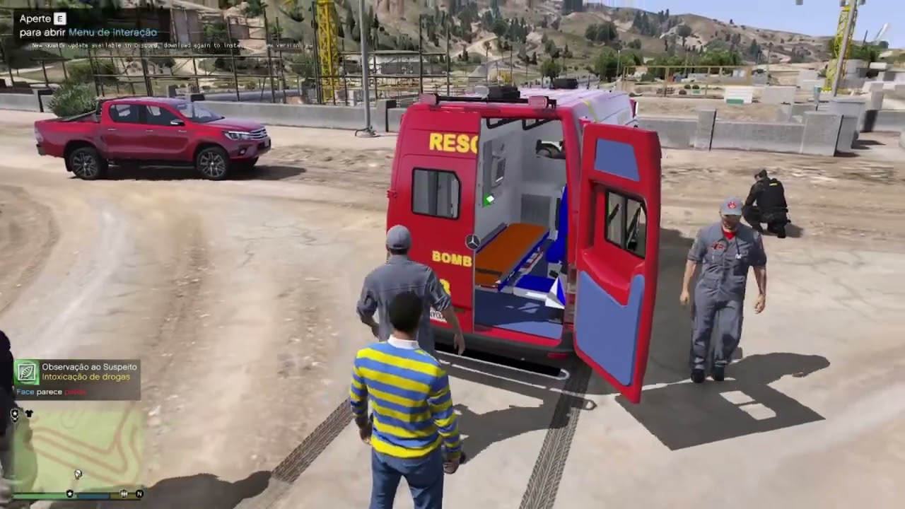 RESGATE A UM OFICIAL DE FOLGA GTA 5 BOMBEIRO
