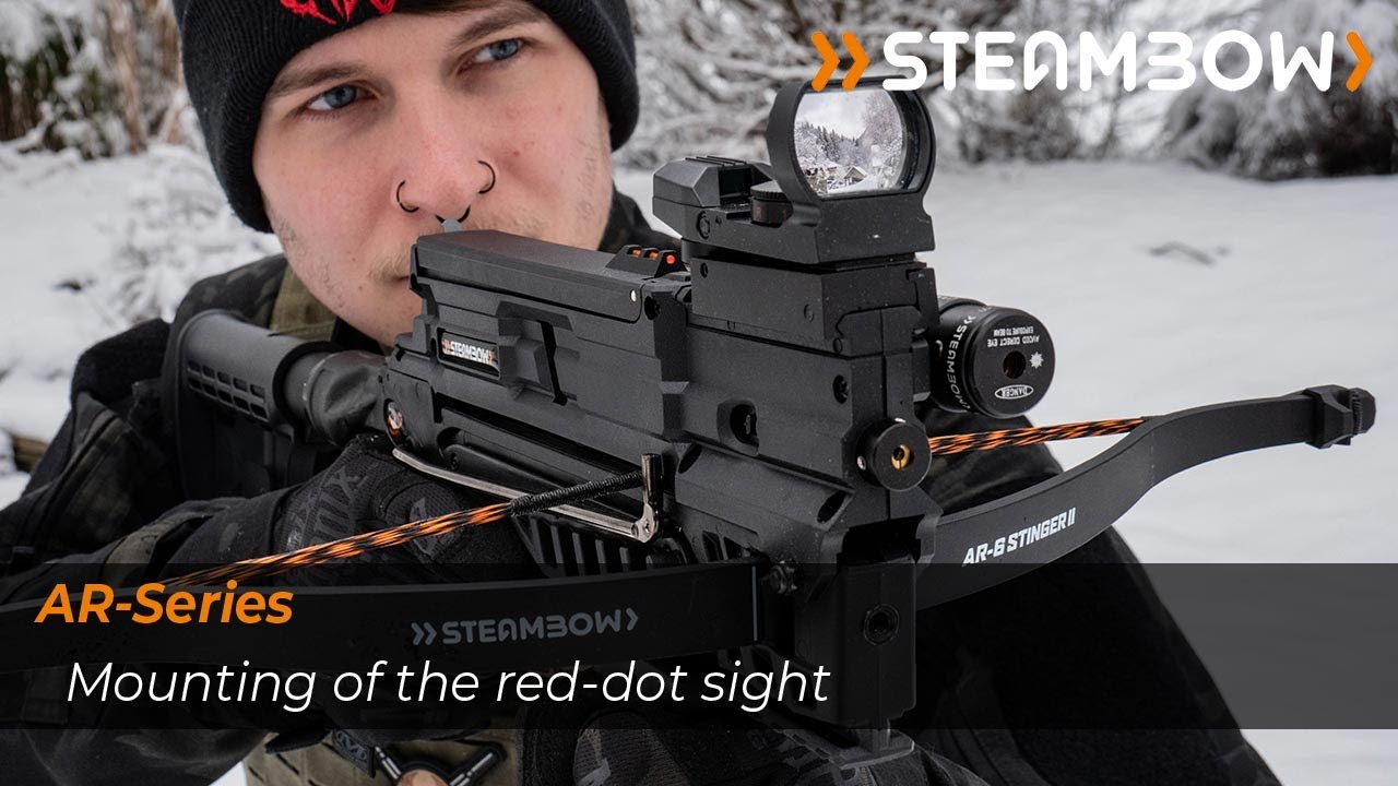 Mounting and using the Steambow red dot sight on a Stinger II