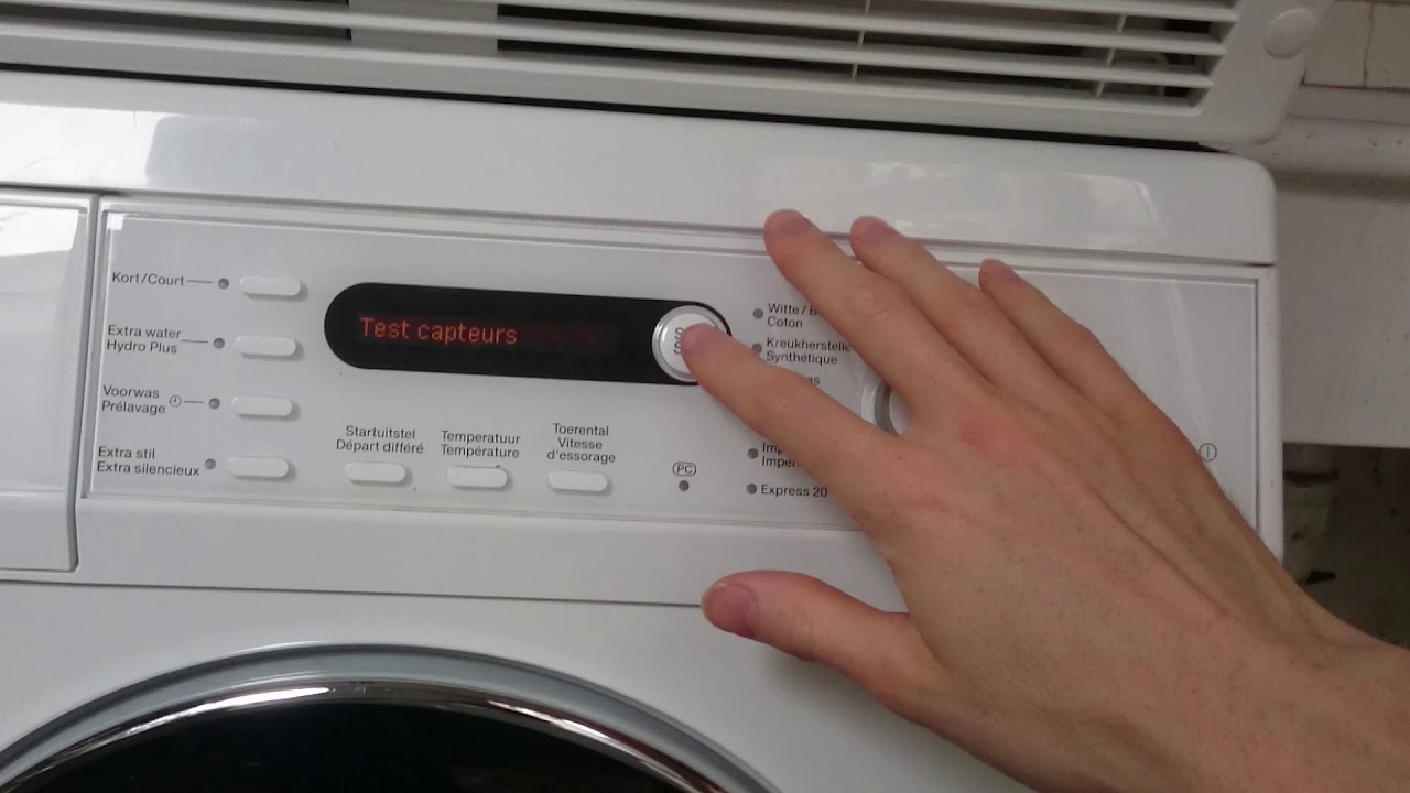 Miele Softtronic W5825 service mode washing machine W5000 series