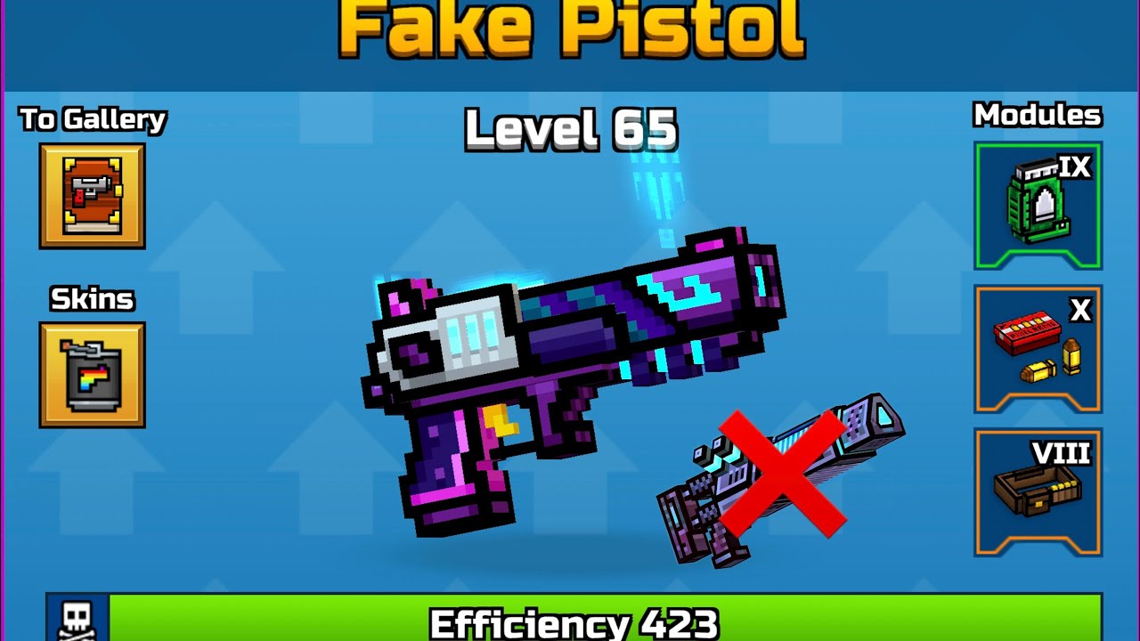 Best Weapon in the whole game! | Pixel Gun 3D Fake Pistol Battle Pass Gameplay 3 Cat spam